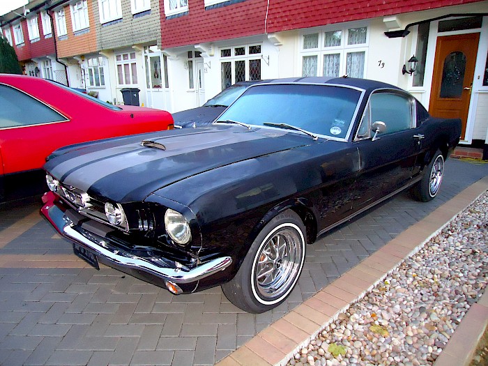 Classic black car